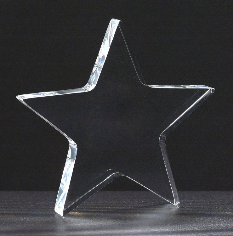 Acrylic Star Paperweight A6730 with Free Engraving