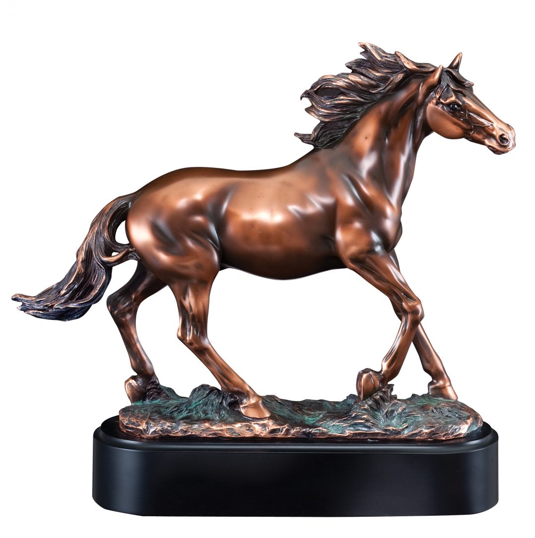 batman riding horse statue