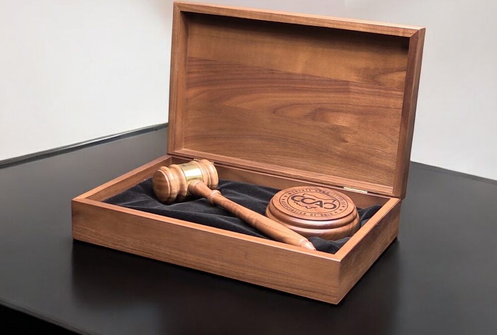 The Elegance of the Genuine Walnut Gavel Set